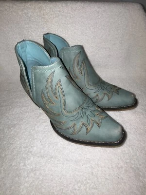 Botas al tobillo Roper Ava para mujer turquesa talla 7,5 B botín vaquero occidental Foto 1 de 4
