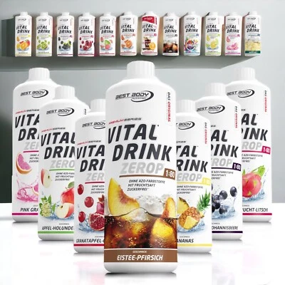 Best Body Low Carb Vital Drink Mineraldrink Konzentrat Getränkesirup 1L Flasche  - Bild 1 von 4