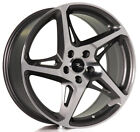 Alloy Wheels 19&quot; River R4 Grey Polished Face For Mercedes A-Class [W177] 18-22
