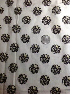 Paris Bebe Leopard Dot On Ivory By Robin Mynatt Print Cotton~Remnant - Picture 1 of 2