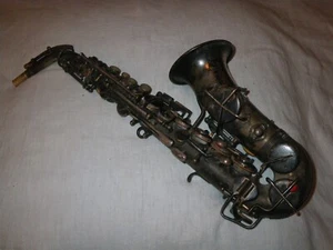 VINTAGE RUDOLPH WURLITZER SILVER PLATED CURVED SOPRANO SAXOPHONE -MARTIN STENCIL - Picture 1 of 23
