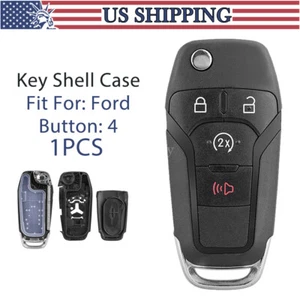 Flip Key Fob Cover Case for Ford F-150 2015 2016 2017 2018 2019 2020 164-R8134 - Picture 1 of 11
