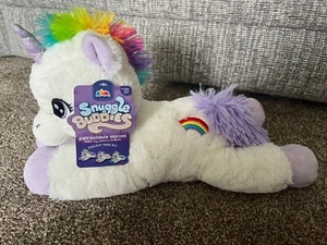 Snuggle Buddies Soft Regenbogen Einhorn Stofftier Lavendel 36 cm lang Lila Neu - Bild 1 von 3
