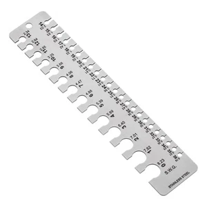 SWG Standard mm Metric Wire Gauge Measure Thick Ruler Gauge Diameter Imperial - Picture 1 of 3