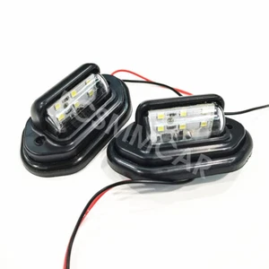License Plate Lights 12-24V 6 LED Signal Tail Lamps Car Accessories Waterproof - Picture 1 of 15