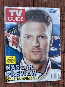 2008 February 11-17 TV Guide NASCAR Racing Dale Earnhardt Jr NO LABEL - Bild 1 von 5