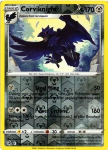 Corviknight Rare SWSH08: Fusion Strike 190/264 LP - Picture 1 of 2