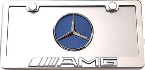 Mercedes  AMG 3d License Plate, frame, Lens - Foto 1 di 2