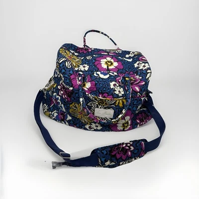 Vera Bradley Weekender Travel Bag Heather Paisley Purple Duffle Carry On - Image 1 of 4