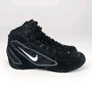 RARE Nike SpeedSweep Wrestling Shoes Black Mens Sz 8 MMA Boxing Y2K Vintage  - Picture 1 of 9