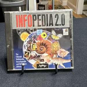 Infopedia 2.0 PC CD-ROM SoftKey 1996 Encyclopedia Reference for Windows 95/3.1 - Picture 1 of 14