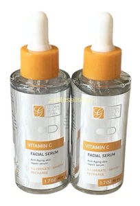 Global Beauty Care Vitamin C Set Of 2 Anti-Aging Skin Repair Facial Serum 1.7 oz - Picture 1 of 3