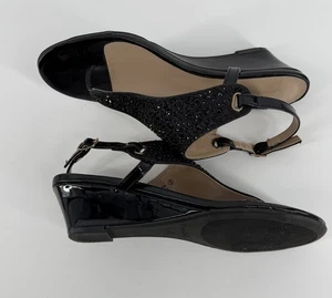 Dream Pairs Women’s Sandals Glitter Black Beaded  Size 8 Normal Ware 2 Inch Heel - Picture 1 of 15