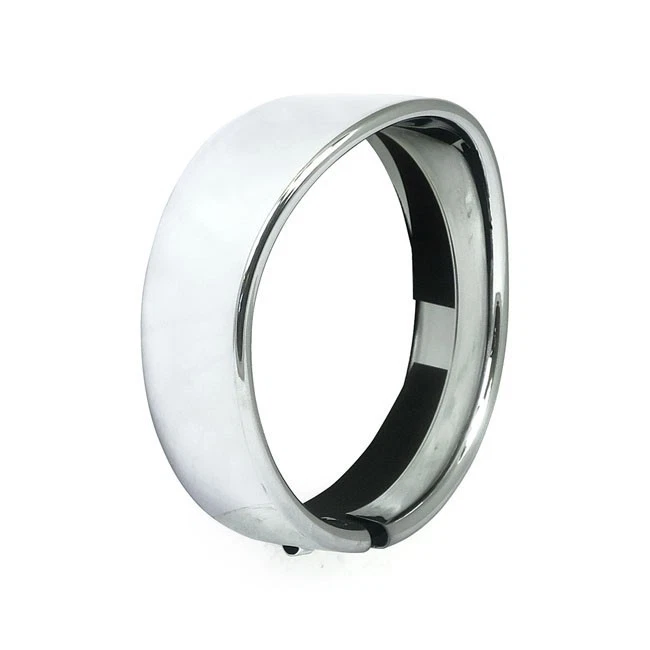 Bague de bague encastrée avec visière phare 5-3/4" chrome - Photo 1/1