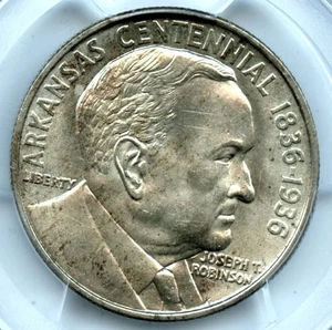 1936 Robinson Silver Commemorative, PCGS MS64 - Picture 1 of 3