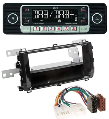 Dietz USB DAB MP3 Bluetooth Autoradio für Toyota Auris (ab 2013) schwarz - Bild 1 von 4
