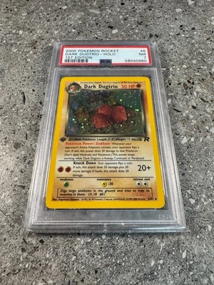 Pokemon TCG 1st Edition Dark Dugtrio 6/82 Team Rocket Holo Rare PSA 7 * SWIRL * - Image 1 of 4