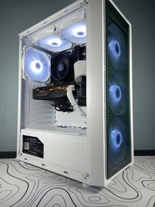 White Gaming PC | 32GB RAM | RTX 2070 | 1TB SSD | R5 5600 | Wifi |RGB |HighFPS🚀 - Picture 1 of 7