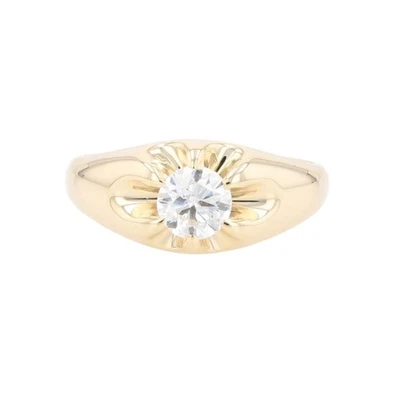.69ct Round Cut Diamond Solitaire Engagement Ring 14k Yellow Gold Size 7 - Image 1 of 4
