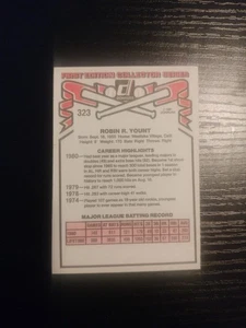 1981 Donruss - Robin Yount #323 - Bild 1 von 2