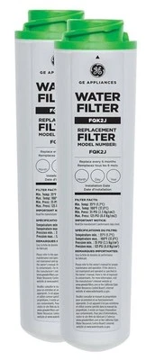 2 PACK GE FQK2J Under Sink Dual Flow Drinking Replacement Water Filter USA - Image 1 of 4