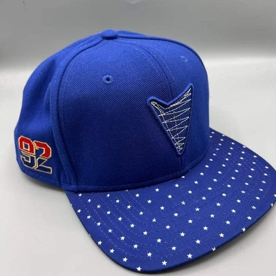 Boné Air Jordan masculino azul 1992 Olympics Dream Team EUA #9 Jumpman Snap Back - Imagem 1 de 4
