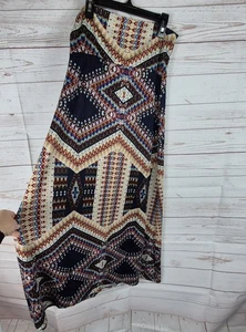 Living Doll Maxirock Größe M blau rot gelb creme Boho Cowgirl Prärie  - Bild 1 von 6