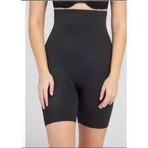 Spanx Women's Black Shapewear Tummy Control High Waist Power Shorts Sz 3XL - Picture 1 of 6