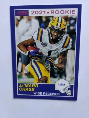 2021 Panini Chronicles Draft Picks - Score Retro Ja'Marr Chase #62 Pink (RC) - Image 1 of 2