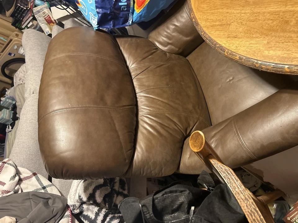 Brown Leather La-Z-Boy Reclining Chair - Image 1 of 1