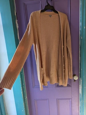 Charlotte Russe Pale Pink Button-Up Cardigan — Cozy with Pockets 🩷 - Image 1 of 4