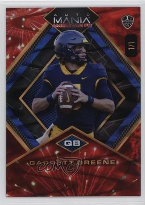 2024 Auto Mania American Football Preview Diamond 1/1 Garrett Gilbert 0bt4 - Image 1 of 3
