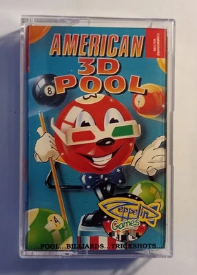 AMERICAN 3D POOL - Zeppelin - Commodore 64 C64 C128 - TESTED See photos - Image 1 of 4