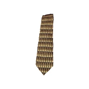 Nordstrom J.Z. Richards Men's Necktie Black  Gold Pattern 100% Silk USA - Picture 1 of 13
