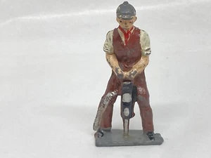 Road Worker Figure With Pneumatic Drill By Charbens (N yel 215) - Picture 1 of 8