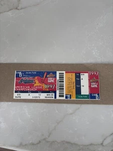 1997 Cleveland Indians ALCS American League Championship Game C Ticket - Bild 1 von 2