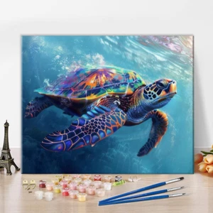 Sea Turtle Paint by Numbers Ocean Paint by Number for Adults DIY Animals Paint - Picture 1 of 12