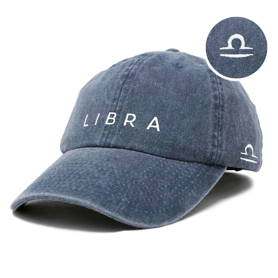 Gorra de béisbol DALIX Zodiac Sign Libra bordada para mujer Foto 1 de 1