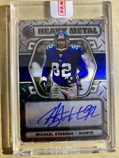 2022 Panini Elements Football MICHAEL STRAHAN #HM-MS Heavy Metal Auto /25 GIANTS