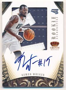 KEMBA WALKER 2012/13 PANINI PREFERRED RC SILHOUETTES AUTO 3 COLOR PATCH #04/25
