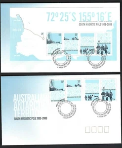 2009 AAT SG# 185/89 First Expedition to South Pole 100 Yrs set of 4 + MS FDC - Foto 1 di 1