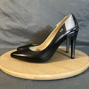 Nero Giardini Court Heels Women's 7/38 Black and Pewter Leather Shoes - Bild 1 von 12