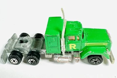 Road Champs Green 1982 Mack Super Liner Railroad R 3.25” Vintage Semi Truck - Image 1 of 4