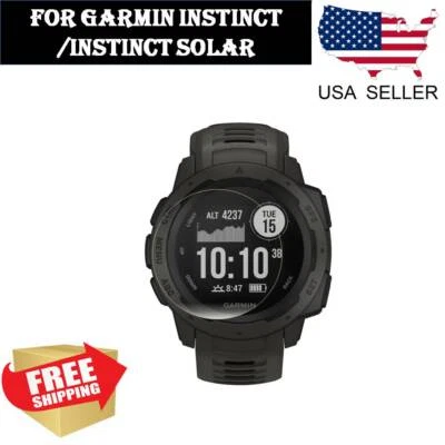 2 pcs Screen Protector TPU Clear Film for Garmin Instinct Solar Smartwatch - Image 1 of 4