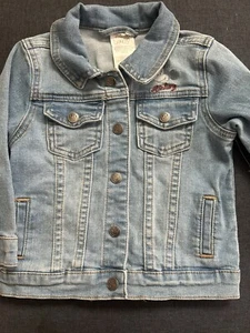 Giacca Camionista Disney Bambina Topolino Denim **Taglia 18-24 Mesi Nuova - Foto 1 di 5