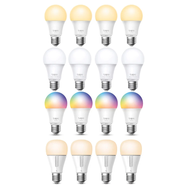 4ER TP-Link Tapo L510E-L520E-L530E-KL110 Smart Leuchtmittel E27 WiFi Birne Lampe - Bild 1 von 4