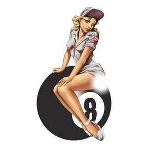  Pin Up 60cm Aufkleber Sticker Oldtimer Youngtimer Retro Tuning Racing OEM V8 - Bild 1 von 1