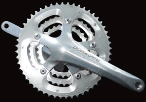 SHIMANO DURA ACE CRANKSET TRIPLE 52-39-30 TOOTH 175 MM ARMS MODEL 7803 DA BB - Picture 1 of 11
