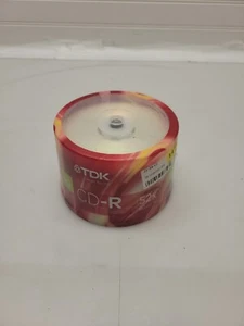 Tdk Cd-r Recordable 52x 80 Min 700 Mb 50 Pack Brand New In Factory Wrap - Picture 1 of 4