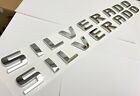 ss emblem silverado - 2PC CHROME SILVERADO FOR CHEVY DOOR BADGE CHEVROLET NAMEPLATE LETTERS EMBLEM
